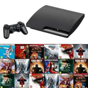 PlayStation 3 Slim 500 GB with Unlimited Games.