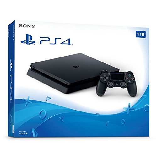 Ps4 shops Slim Jet Black with Controller