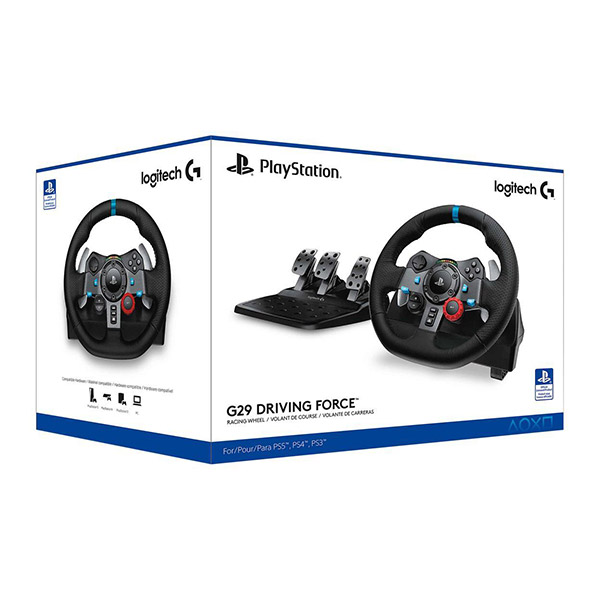 LOGITECH VOLANT DE COURSE G29 DRIVING FORCE POUR PLAYSTATION 5,PS4,  PLAYSTATION 3 ET PC