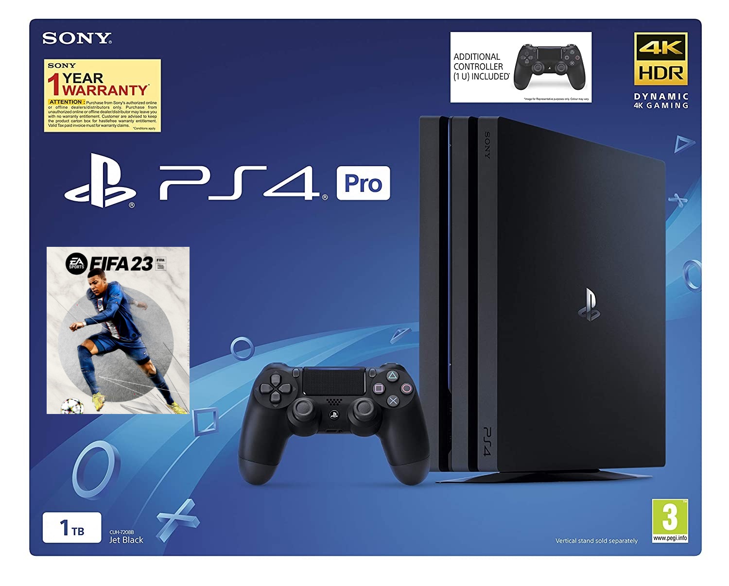 Sony PS4 PRO 1TB Console FIFA 23 Game 1 Controller Bundle 1 Year warranty  Unboxed - Games N Gadget