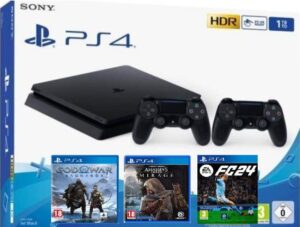Sony PS4 Slim 1TB Unboxed 2 Controller 1Yr Warranty 3 Games