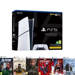 PlayStation 5 Slim Digital Unboxed With  Games Options (6 Month Warrenty)