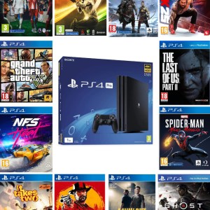 PlayStation 4 Pro 1TB With 1 Controller Unlimited Games (Pre-Owned)